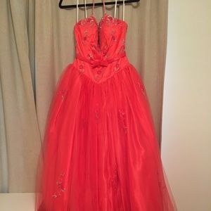 Coral Pink Ballgown